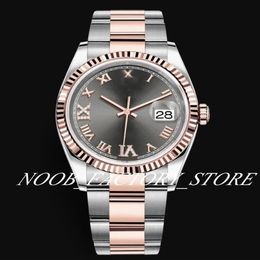 7 Models Factory Watch Model Date 36mm Two Tone Rose gold Steel Strap 2813 Automatic Movement Calendar Mens Gift Watches Original 303A
