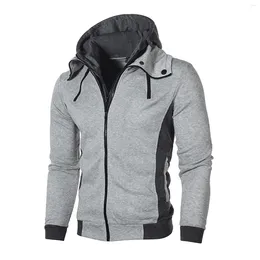 Men's Hoodies Hooded Zipper Hoodie Casual Autumn And Winter Jacket Sports Outdoor Coat