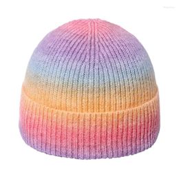 Berets Women Fashion Colourful Beanies High Quality Knitted Hat Winter Warm Windproof Caps Gorros Invierno Mujer Para Hombres Cap