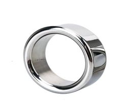 Cockrings Male Metal Stainless Steel Penis Lock Cock Ring Ball Stretcher Head Delay Time Extend Testicles Sex Toy For Man3880029