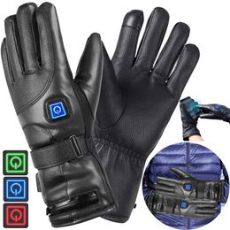 Ski Gloves Heated Gloves Skiing Gloves Rechargeable Winter Gloves for Men Women Waterproof Gloves Touchscreen for Outdoor Ski MotorcycleL231244