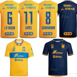 Club Team Tigres UANL Soccer 6 Juan Vigon Jerseys 23 24 Mans 1 Nahuel Guzman 29 Jonathan Herrera 10 Andre-Pierre Gignac 16 Diego Lainez Football Shirt Kits Uniform