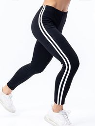 Women's Pants s Striped Printed Leggings Sexy Workout Leggin Push Up Jeggings Black High Stretchy Elastic Waist Gym Fitness 231214