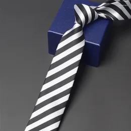 Bow Ties Arrivals High Quality 6CM Wide Slim Tie For Men Business Work Necktie Fashion Formal Zipper Neck With Gift Box