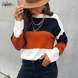 Women's Sweaters Women Sweater Casual Jumper Oversize Couple Harajuku Shirt Warm Pullover Striped Pullovers Woman Sueter De Mujer 17747