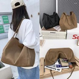 Evening Bags Korean Shoulder Tote Bag For Women 2023 Canvas Large Shopper Woman Fashion Eco Reusable Shopping Designer Female Handbags