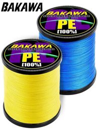 BAKAWA Fishing Line 4 Strands PE Braided 1000 Meters Multifilament Fishing Line Rope peche carpe Wire 1878lb 2011247792949