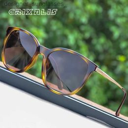 Sunglasses CRIXALIS Square Polarized Sunglasses For Women 2021 Brand Design Anti Glare Driving Retro Sun Glasses Men UV400 zonnebril herenL231214