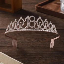 Hair Clips Birthday Party Decorations For Girls Princess Crystal Tiaras Headband Bridal Prom Crown Wedding Accessiories Jewellery