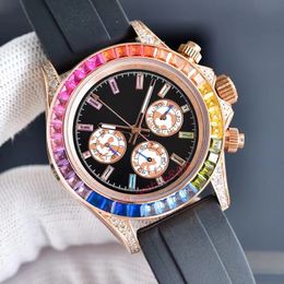 Watch for Men Luxury Watch Designer Watch Famous Brand Watch moissanite watch 41MM Rubber stainless steel strap Fashion Luxury Coloured Diamonds naviforce reloj