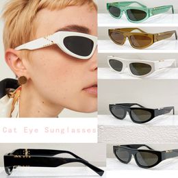 Designer sunglasses for men and women fashionable small frame cat glasses luxurious rectangular frame high quality resin lenses with box MU 07ZS