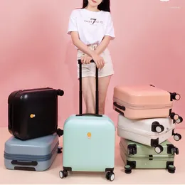 Suitcases Luggage Box Child Travel Set Universal Wheel Trolley 18Inch Password Small Board Chassis Maleta De Suitcase Trunk Package Case