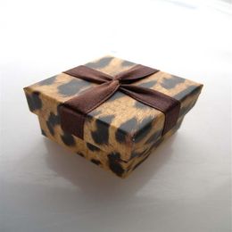 Simple SevenLovers Ring Box Leopard Printing Pedant Box Fashion Necklace Package Special Jewelry Case Trend Earring Box with R264M