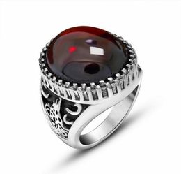 RedBlack Retro Delicate Animal Relief Embossment Titanium Stainless Steel Men Ring Vintage Jewellery Couple Rings7008431