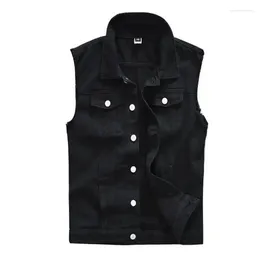 Men's Vests Spring/Summer/Autumn Men Denim Vest Sleeveless Jacket Jean Waistcoat Asian Size