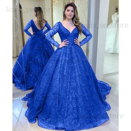 Urban Sexy Dresses Green Shinny Wedding Party Dresses 2022 Lady V Neck Long Sleeve Mother of The Bride Dress Blue Formal Evening Vestido Ball Gown T231214