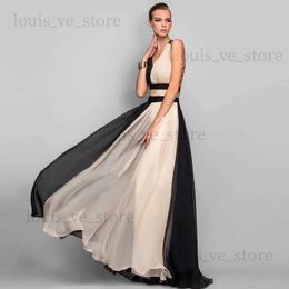 Urban Sexy Dresses Sexy Backless Patchwork Dress for Women's Chiffon Waist Pleated Party Dress 2021 summer Elegant V-Neck Sleeveless Holiday Dress T231214