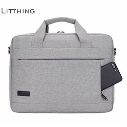 Litthing Large Capacity Laptop Handbag For Men Women Travel Briefcase Bussiness Notebook Bag For 14 15 Inch Macbook Pro Pc J190721319Z