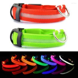 Dog Collars Light Up LED Collar Lights For Night Walking Rechargeable Waterproof Glowing Large Small Medium Dogs