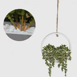 Decorative Flowers Vibrant Artificial Hanging Plants Eco-friendly Fake Natural Greenery Simulation For Wall Or Pot