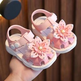 First Walkers Children's Sandals Summer Plastic Anti Slip Soft Sole External Wearing Cute Indoor Beach Shoes Toddler Walking 231213