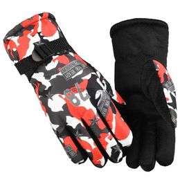 Ski Gloves Anti Slip Design Warm Ski Gloves The Wrist Can Be Tightened And Relaxed for A Better Fit Very Applicable Warm LightL23118