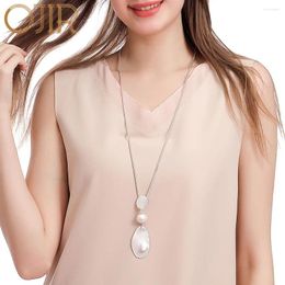 Pendant Necklaces Trending Products Long Chains Collares Necklace Vintage Jewelry For Women Kpop Fashion Geometric Suspension Pendants