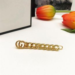 2022 New arrival Classic design 18K Gold plated Hair Clips Barrettes for fashion lady hair Jewelry Accessories279t