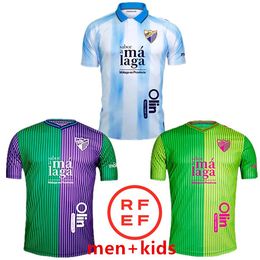 23/24 CF Malaga Soccer Jerseys 2023/2024 Away JUANPI Luis Munoz ADRIAN Football Shirt Burgos Casas Juankar Camiseta De Futbol Juande Febas Uniforms Men Kids Kit