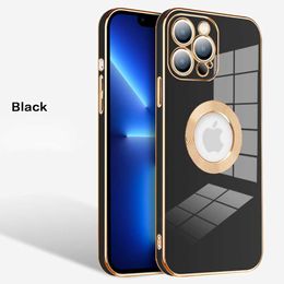 13 Luxury Plating iphone Cases For 12 11 Pro Max Charm Hole Hollow Silicone Glass Camera Cover For iphone 13 Pro Max Case