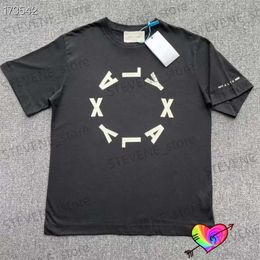 Men's T-Shirts Black 1017 ALYX 9SM Circle T-shirt 2023 Men Women 1 1 Circular Graphic Alyx Tee Printed Tops Short Sleeve T231214