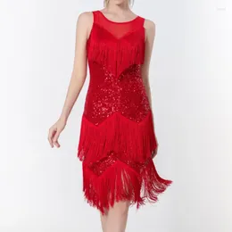 Stage Wear Latin Dance Set Hall Women's Competition Dress With Tassels Costumes Sparkling And Exquisite Sequins