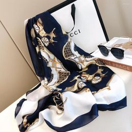 Scarves 2022 Famous Designer Ms Xin Design Gift Silk High Quality Scarf 1800x90cm Delivery3094