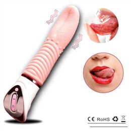 Silicone vibration masturbator magic tongue female electric particle licking vagina vibrator adult products 231129