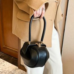 Evening Bags Bowling Spherical Women s Handbag Luxury Brand Designer Hobos Bag Fashion Mini Round Shoulder PU Leather Female Purse 231214