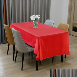 Disposable Table Covers Plasticdisposable Table Ers Tablecloth Large Rec Er Cloth Wipe Clean Home Party Wedding Drop Delivery Home Gar Dh2Fa
