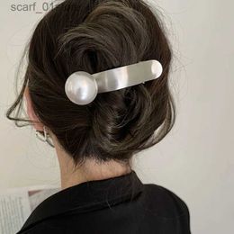 Headwear Hair Accessories New Korean Pearl Hair Clips for Women Barrettes Ponytail Holder Hair Crab Clips Headwear Girls Sweet Hairpins Hair AccessoriesL231214