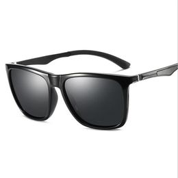 UV400 New Fashion Sport Polarized Sunglasses flash Eyewear Al-Mg legs Night Vision Goggles Driving Fishing for Men A536244a