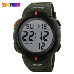 Wristwatches SKMEI 1068 Military Waterproof Digital Men's Watch Outdoor Sport Calendar Men Big Dial Watches Countdown Clock 1560 reloj hombre 231214