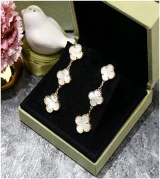 Agood Fashion Earrings for Women Black Clover Earing Stud 925 Sterling Silver Pin High Quality Jewellery Women Earrings5224167