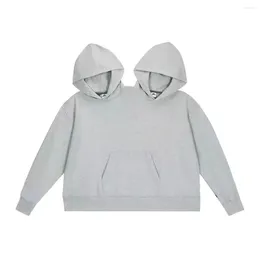 Women's Hoodies Autumn Couple Sweatshirt One-piece Solid Color Gray Thick Funny Outfit Streetwear