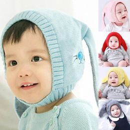 Berets Thickened Earmuffs Hats Long Ears Hat Wool Knit Autumn Winter