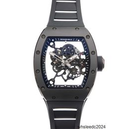 RichardMiler Luxury Watch Mens Mechanical Watches Chronograph RichardMiler RM055 Bubba Watson Grey Boutique Limited Edition Of 50 Pieces Titanium RM055 COM0