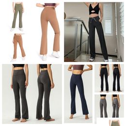 Catsuit Costumes Groove 2022 Yoga Flared Workout Clothes For Women Pants Ladies High Waist Slim Fit Belly Milkshake Sportswear Bell- Dhrea