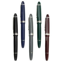 Fountain Pens Majohn P136 pen copper piston with 05mm F Nibs green grey writing ink pens for office student school supplies gift 231213