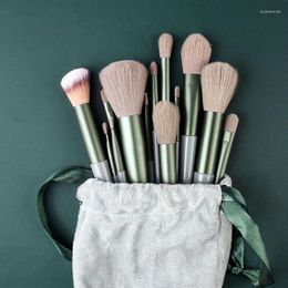 Makeup Brushes 13Pcs Set With Velvet Bag Foundation Concealer Blush Loose Powder Eyeshadow Lip Brush Cosmetic Make Up Tool