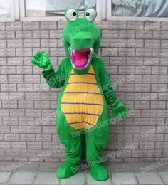 Halloween Green crocodile Mascot Costumes High Quality Cartoon Theme Character Carnival Adults Size Outfit Christmas Party Outfit Suit For Men Women