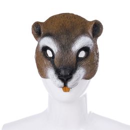 Halloween Easter Costume Party Mask Squirrel Face Masks Cosplay Masquerade for Adults Men & Women PU Masque HNA17012260O