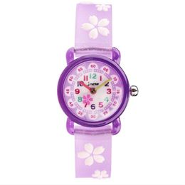 JNEW Brand Quartz Childrens Watch Loverly Cartoon Boys Girls Students Watches Silicone Band Candy Colour Wristwatches Cute Childre263S