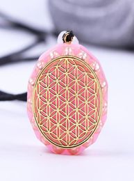 Flower of Life Orgone Pendant Generator Energy Accumulator EMF Protection Reiki Charged Orgonite Pendants9515663